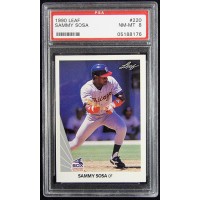 Sammy Sosa Chicago White Sox 1990 Leaf Rookie Card #220 PSA 8 Near Mint