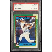Sammy Sosa Chicago White Sox 1990 Topps Rookie Card #692 PSA 9 Mint