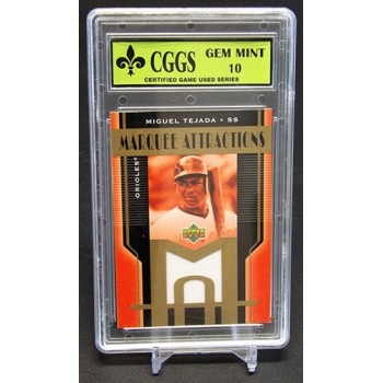 Miguel Tejada 2004 Upper Deck Marquee Attractions Card #MA-MT CGGS 10 Gem Mint