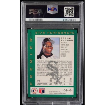 Frank Thomas 1993 O-Pee-Chee Premier Star Performers Card #1 PSA 9 Mint