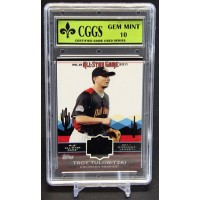 Troy Tulowitzki 2011 Topps All-Star Stitches Game Card #AS-45 CGGS 10 Gem Mint