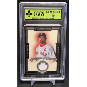 Jason Varitek 2007 UD Masterpieces Captured on Canvas Card #CC-JV CGGS 10 Mint