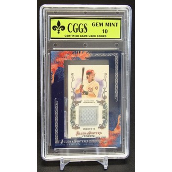 Jayson Werth 2011 Topps Allen & Ginter's Framed Mini Card #AGR-JW CGGS 10 Mint
