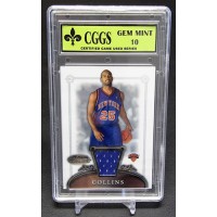 Mardy Collins Knicks 2006-07 Topps Bowman Sterling Relic Card #61 CGGS 10 Mint