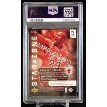 Michael Jordan Bulls 2003-04 Upper Deck Star Zone Sample Card #SZ-MJ PSA 6