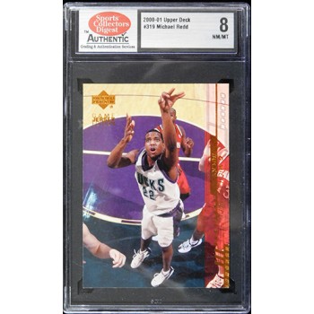 Michael Redd Milwaukee Bucks 2000-01 Upper Deck Card #319 SCD 8 NM-MT