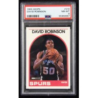 David Robinson San Antonio Spurs 1989 Hoops Rookie Card #310 PSA 8 Near Mint