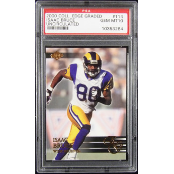 Isaac Bruce 2000 Collectors Edge Uncirculated Card #114 PSA 10 Gem Mint /5000