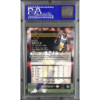 Isaac Bruce 2000 Collectors Edge Uncirculated Card #114 PSA 10 Gem Mint /5000