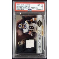 Marshall Faulk St. Louis Rams 2004 Leaf Limited Threads Card #LT-70 PSA 7 /75