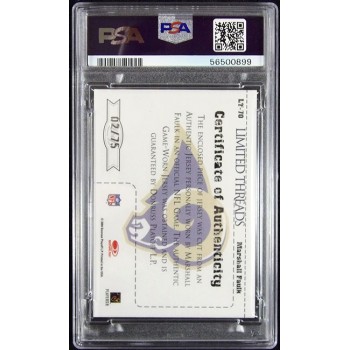 Marshall Faulk St. Louis Rams 2004 Leaf Limited Threads Card #LT-70 PSA 7 /75