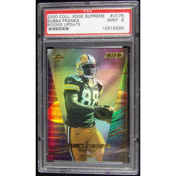 Bubba Franks GB Packers 2000 Collectors Edge Supreme Card #U175 PSA 9 Mint