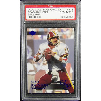 Brad Johnson 2000 Collectors Edge Brilliant Card #113 PSA 10 Gem Mint /500