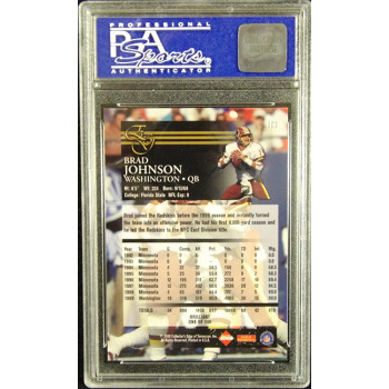 Brad Johnson 2000 Collectors Edge Brilliant Card #113 PSA 10 Gem Mint /500