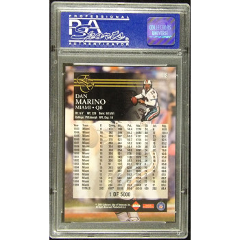 Dan Marino 2000 Collectors Edge Uncirculated Card #112 PSA 10 Gem Mint /5000