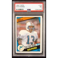Dan Marino Miami Dolphins 1984 Topps Rookie Football Card #123 PSA 7 Near Mint