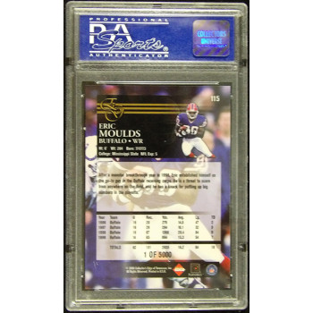Eric Moulds 2000 Collectors Edge Uncirculated Card #115 PSA 10 Gem Mint /5000