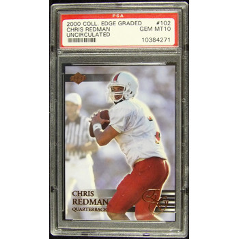 Chris Redman 2000 Collectors Edge Uncirculated Card #102 PSA 10 Gem Mint /5000