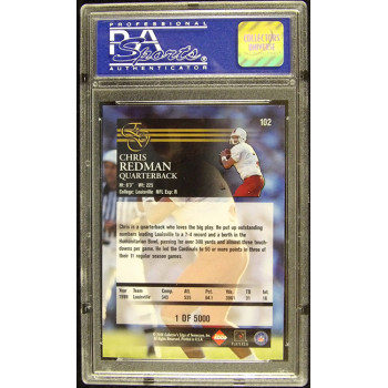 Chris Redman 2000 Collectors Edge Uncirculated Card #102 PSA 10 Gem Mint /5000