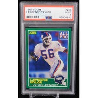 Lawrence Taylor New York Giants 1989 Score Football Card #295 PSA 9 Mint
