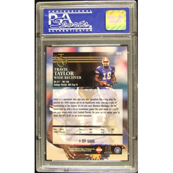 Travis Taylor 2000 Collectors Edge Uncirculated Card #109 PSA 10 Gem Mint /5000