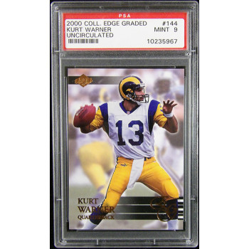 Kurt Warner 2000 Collectors Edge Uncirculated Card #144 PSA 9 Mint /5000