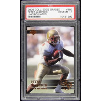 Peter Warrick 2000 Collectors Edge Uncirculated Card #107 PSA 10 Gem Mint /5000