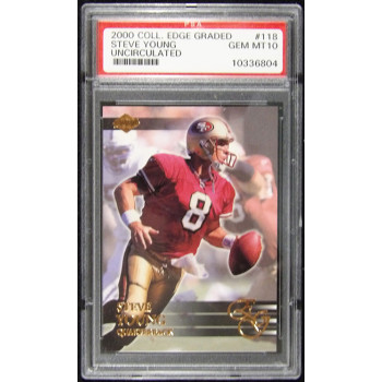 Steve Young 2000 Collectors Edge Uncirculated Card #118 PSA 10 Gem Mint /5000