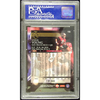 Steve Young 2000 Collectors Edge Uncirculated Card #118 PSA 10 Gem Mint /5000