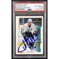 Antti Aalto Anaheim Ducks Signed 2000-01 Upper Deck Card #14 PSA Authenticated