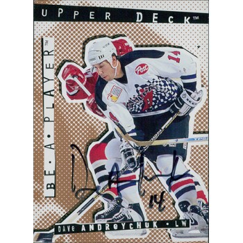 Dave Andreychuk Toronto Maple Leafs Signed 1994-95 Upper Deck Be A Player Card #52
