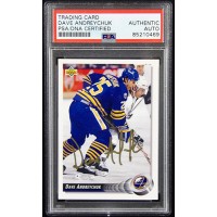 Dave Andreychuk Sabres Signed 1992-93 Upper Deck Card #269 PSA Authenticated