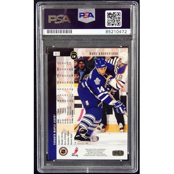 Dave Andreychuk Maple Leafs Signed 1994-95 Upper Deck Card #313 PSA Authentic