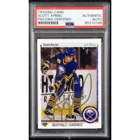 Scott Arniel Sabres Signed 1990-91 Upper Deck Card #397 PSA Authenticated