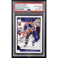 Jason Arnott Oilers Signed 1993-94 Upper Deck Card #423 PSA Authenticated