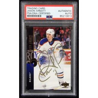 Jason Arnott Oilers Signed 1994-95 Upper Deck Card #305 PSA Authenticated