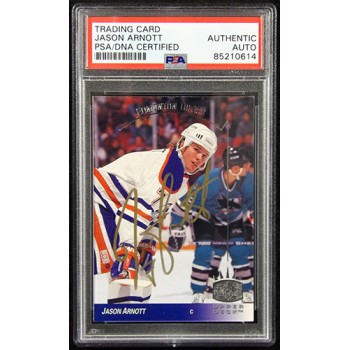 Jason Arnott Oilers Signed 1993-94 Upper Deck SP Card #48 PSA Authenticated