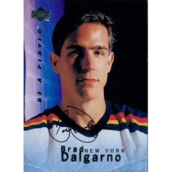 Brad Dalgarno New York Islanders Signed 1995-96 Upper Deck Hockey Card #S10