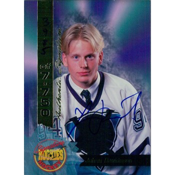 Johan Davidsson Signed 1994 Signature Rookies Card /7750