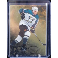 Ted Drury Anaheim Ducks Signed 1998-99 In The Game Be A Player Gold Card #5
