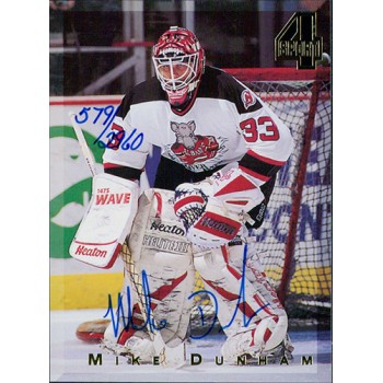 Mike Dunham Signed 1994 Classic 4 Sport Hockey Card /2960