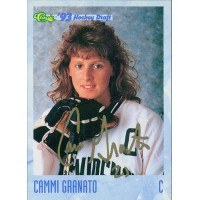 Cammi Granato Signed 1993 Classic Hockey Draft Card JSA Authenticated