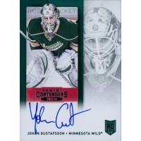 Johan Gustafsson Wild Signed 2013-14 Panini Contenders Rookie Ticket Card #193