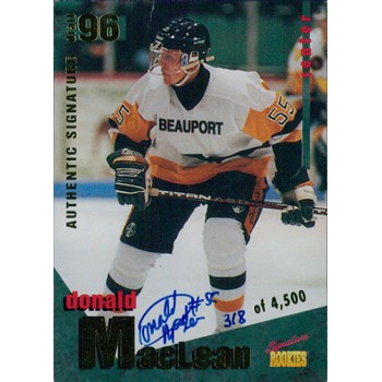Donald MacLean Signed 1995 Signature Rookies 96 Draft Card #14 /4500