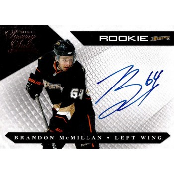 Brandon McMillan Ducks Signed 2010-11 Panini Luxury Suite Rookies Card #146 /499