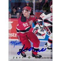 Jeff O'Neill Signed 1994 Classic 4 Sport Hockey Card /3000