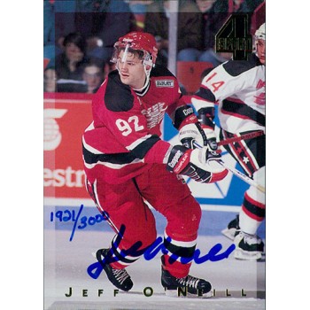Jeff O'Neill Signed 1994 Classic 4 Sport Hockey Card /3000