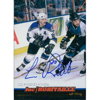 Luc Robitaille Los Angeles Kings Signed 1999 Pacific Trading Card JSA Authentic