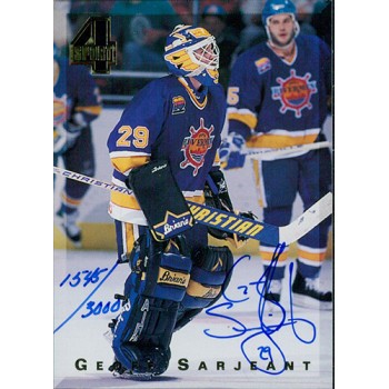 Geoff Sarjeant Signed 1994 Classic 4 Sport Hockey Card /3000