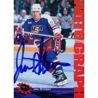Jim Storm Signed 1994-95 Classic Hockey Card /1950